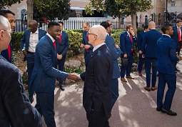 Réception de l'AS Monaco Basket par S.E. M. le Ministre d'État Réception de l'AS Monaco Basket par S.E. M. le Ministre d'État