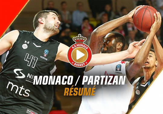 EuroCup — Monaco 68 - 71 Partizan — Highlights