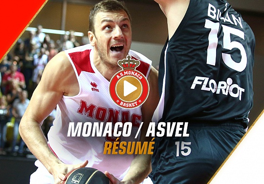 Jeep Elite — Monaco 63 - 66 ASVEL — Highlights