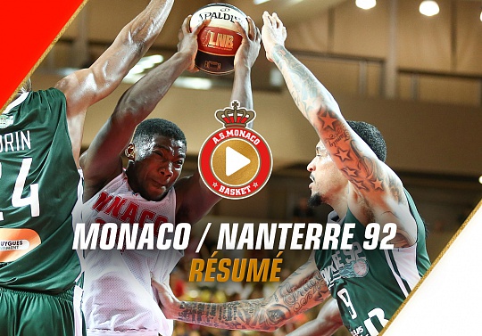 Jeep Elite — Monaco 75 - 63 Nanterre 92 — Highlights