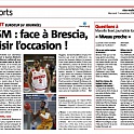 ASM : face à Brescia, saisir l'occasion !