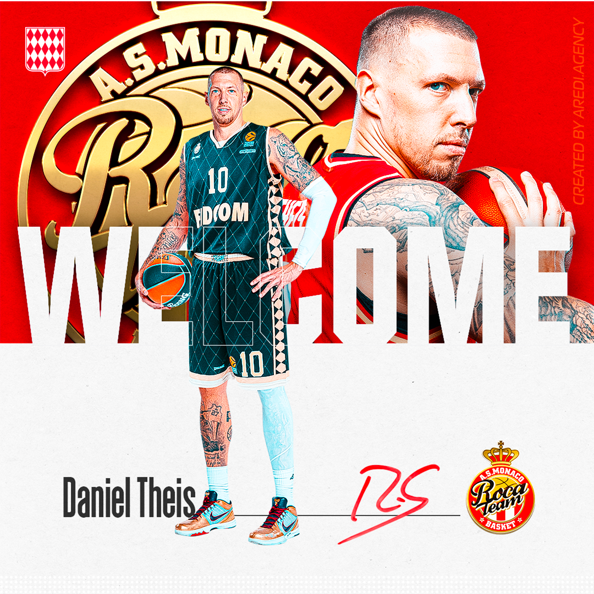  Daniel Theis, un champion du monde arrive en Principauté