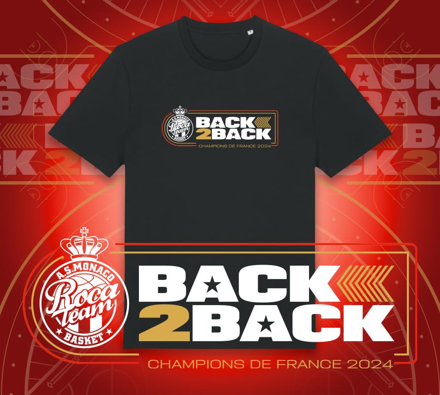 T-shirt Champions de France - Back 2 Back !