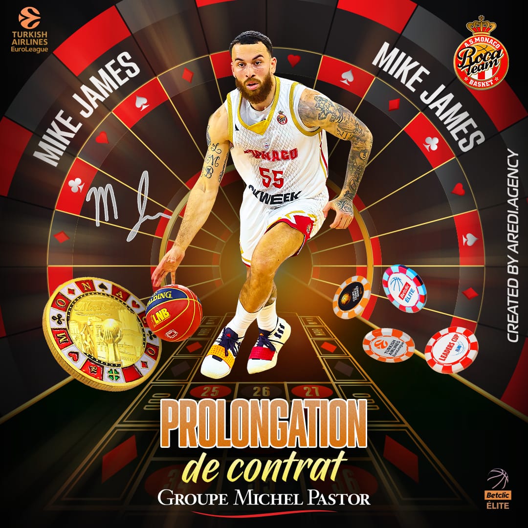 Mike James prolonge à Monaco ! 