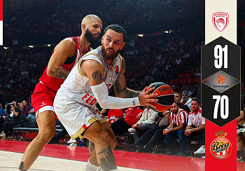 1-0 pour l'Olympiakos qui prend le lead dans cette série