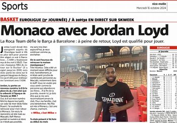 Monaco avec Jordan Loyd