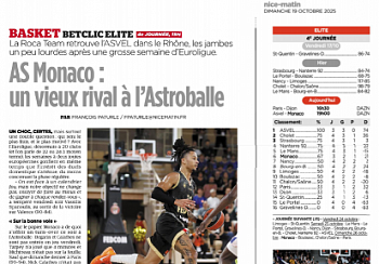 AS Monaco : un vieux rival à l’Astroballe