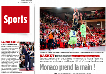 Monaco prend la main !